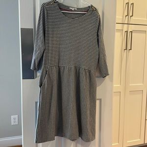 BODEN 18L striped jersey dress